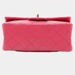 مملوكة مسبقًا حقيبة شانية رفرف مفردة 2.55 إصدار جديد 224 من الجلد البقري الوردي ماتالاسيه