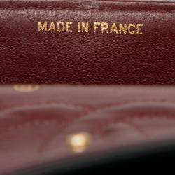 مملوكة مسبقًا حقيبة شانيّل ذات غطاء مزدوج جلد ناعم كلاسيكي سوداء صغيرة