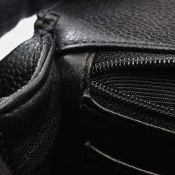 Pre Owned حقيبة شانيل ماتلاسي جلد عجل محبب كافيار أسود