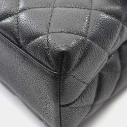 Pre Owned حقيبة شانيل ماتلاسي جلد عجل محبب كافيار أسود