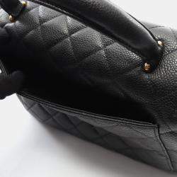 Pre Owned حقيبة شانيل ماتلاسي  جلد عجل محبب كافيار أسود