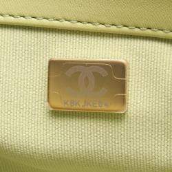 Pre Owned حقيبة شانيل بوي شانيل كتف جلد أخضر