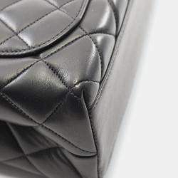 مملوكة مسبقًا Chanel Matelasse Top Handle Handbag In Lambskin Leather Black