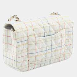 مملوكة مسبقًا Chanel Mini Matelasse 20 Shoulder Bag Leather White Multicolor