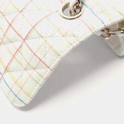 مملوكة مسبقًا Chanel Mini Matelasse 20 Shoulder Bag Leather White Multicolor