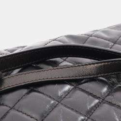 Pre Owned حقيبة ظهر شانيل ماتلاسيه جلد أسود