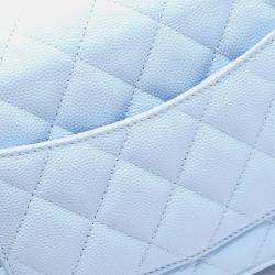 مملوكة مسبقًا Chanel Matelasse Shoulder Bag In Grained Calfskin Caviar Leather Blue