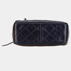 مملوكة مسبقًا حقيبة شانيل ماتلاس كو كو مارك سلسلة شرابة كتف جلد أحمر بحري