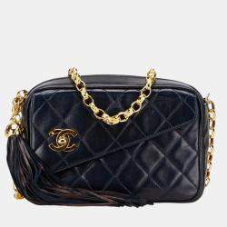 مملوكة مسبقًا حقيبة شانيل ماتلاس كو كو مارك سلسلة شرابة كتف جلد أحمر بحري