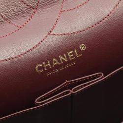 مملوكة مسبقًا Chanel 2.55 Matelasse Maxi Double Flap Shoulder Bag In Calfskin Leather Black