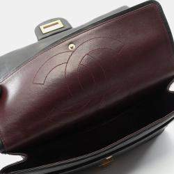 مملوكة مسبقًا Chanel 2.55 Matelasse Maxi Double Flap Shoulder Bag In Calfskin Leather Black