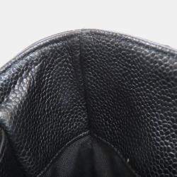 Pre Owned حقيبة توت سلسلة شانيل GTS مع علامة كوكو ومكونات ذهبية جلد العجل محبب