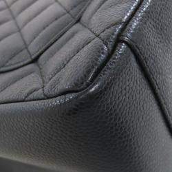 Pre Owned حقيبة توت سلسلة شانيل GTS مع علامة كوكو ومكونات ذهبية جلد العجل محبب