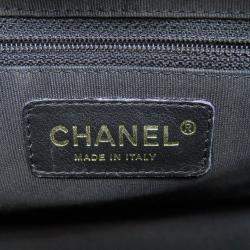 Pre Owned حقيبة شانيل بوسطن صغيرة ماتيلس ذهبية المعدات جلد العجل المحبب