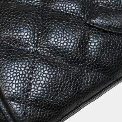 Pre Owned حقيبة شانيل بوسطن صغيرة ماتيلس ذهبية المعدات جلد العجل المحبب