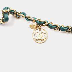 مملوكة مسبقًا حقيبة شانيل ماتلاس فانتي لامب سكين وشيرلينغ أخضر