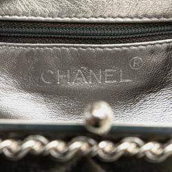 مملوكة مسبقًا حقيبة كتف سلسلة شانيل ماتلاسيه قفل مارك كوكو جلد خروف فضي