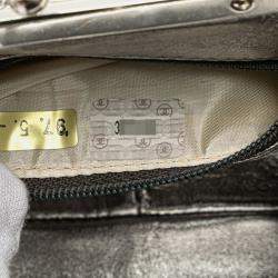 مملوكة مسبقًا حقيبة كتف سلسلة شانيل ماتلاسيه قفل مارك كوكو جلد خروف فضي