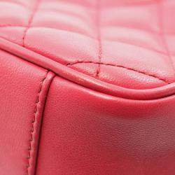 مملوكة مسبقًا Chanel Matelasse Shoulder Bag In Lambskin Leather Pink