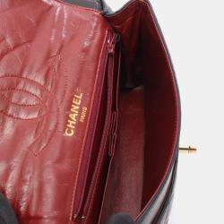 مملوكة مسبقًا حقيبة كتف شانيل ماتلاسيه باريس طبعة محدودة مزدوجة بجلد الخروف أسود