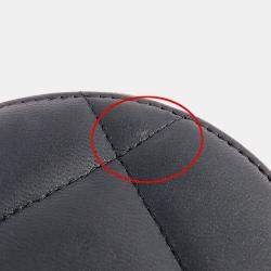 Pre Owned حقيبة شانييل كلتش دائري جلد الغنم مبطن أسود مع حزام