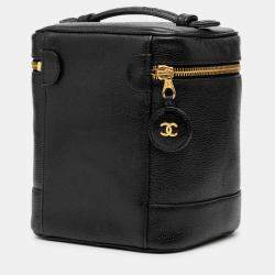 مملوكة مسبقًا حقيبة شانيل فانتي كافيار سي سي أسود