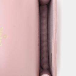 Pre Owned حقيبة كروس بودي شانيل 2021 جلد وردي 'بيرل كرش' ميني