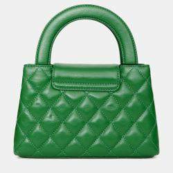 مملوكة مسبقًا Chanel 2025 Emerald Green Mini Kelly Shopper Tote