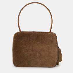 مملوكة مسبقًا Chanel 1997-99 Brown Suede Vanity Top Handle Bag