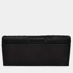 مملوكة مسبقًا حقيبة كلتش شانيل قفل قلب CC حرير بني مطوي 2019 