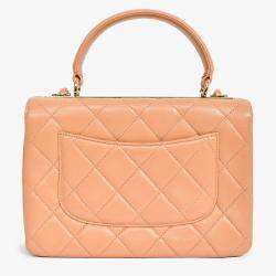 مملوكة مسبقًا Chanel 2017 Tan Lambskin Leather Small 'Trendy' Bag