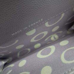 Pre Owned حامل بطاقات شانيل كافيار جلد بنفسجي