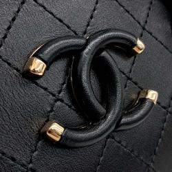 Pre Owned Chanel Black Leather Chain Shoulder Bag