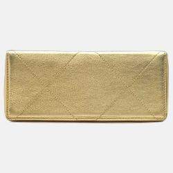 مملوكة مسبقًا حقيبة كتف شانيل قفل قبلة جلد ذهبية