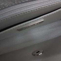 مملوكة مسبقًا حقيبة شانيل سلسلة مقبض علوي جلد فضي