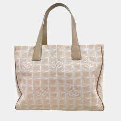 مملوكة مسبقًا حقيبة شانيل ترافيل لاين نسيج نايلون بيج توت 