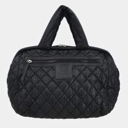 مملوكة مسبقًا حقيبة يد شانيل "كوكون كوكون" بولينغ نايلون أسود 