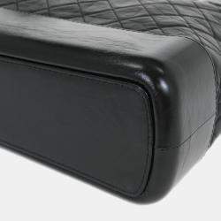 مملوكة مسبقًا Chanel Black Lambskin Calfskin Gabrielle 2way Tote Handbag