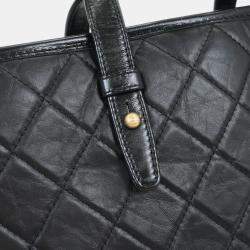 مملوكة مسبقًا Chanel Black Lambskin Calfskin Gabrielle 2way Tote Handbag