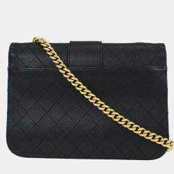 مملوكة مسبقًا Chanel Black Calfskin Shoulder Bag