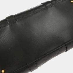 Pre Owned Chanel Black Lambskin Bicolore 2way Handbag