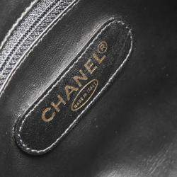 Pre Owned Chanel Black Lambskin Bicolore 2way Handbag