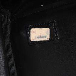 Pre Owned Chanel Black Lambskin Bicolore 2way Handbag