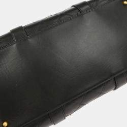 Pre Owned Chanel Black Lambskin Bicolore 2way Handbag