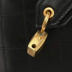 Pre Owned Chanel Black Lambskin Bicolore 2way Handbag