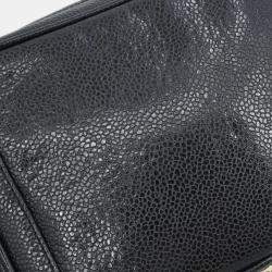 مملوكة مسبقًا حقيبة شنطة كاميرا شانيل جلد عجل أسود ميني