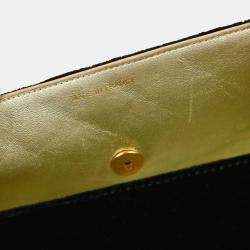 Pre Owned Chanel Black Velvet Handbag