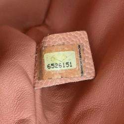 Pre Owned Chanel Pink Calfskin Shoulder Bag