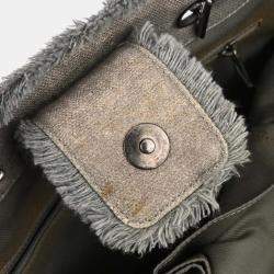 Pre Owned حقيبة يد توت شانيل بريكولاج جرافيتي قماش رمادي