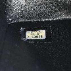 مملوكة مسبقًا حقيبة كتف شانيل أيقونية قماشية زرقاء وسط قلاب مزدوج كلاسيكية